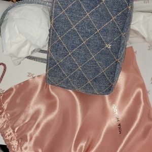 Amina Muaddi Denim Handbag (Brand New)